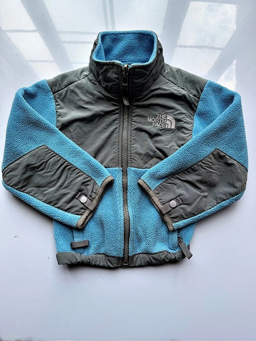 The North Face Toddler Denali Fleece Jacket Blue & Gray 4t